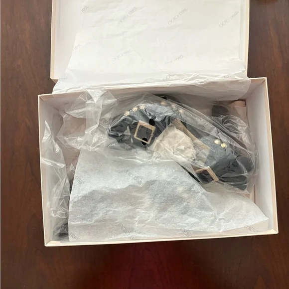 Jimmy Choo Urban Black Suede Women's Platform Sandals. Size 37 (6.5M) - Picture 15 of 16